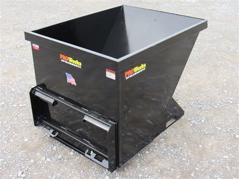 garbage hopper skid steer|trash hopper for dumps.